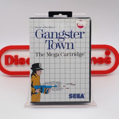 SMS Sega Master System GANGSTER TOWN: THE MEGA CARTRIDGE - NEW & Factory Sealed!