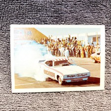 Vintage 1971 Ahra Drag Racing Card. 1970 Dodge Challenger Funny Car. Fleer.