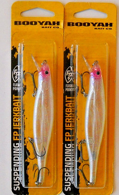 Lot of 2 BOOYAH SUSPENDING FLASH P0INT JERKBAIT in CANARY color