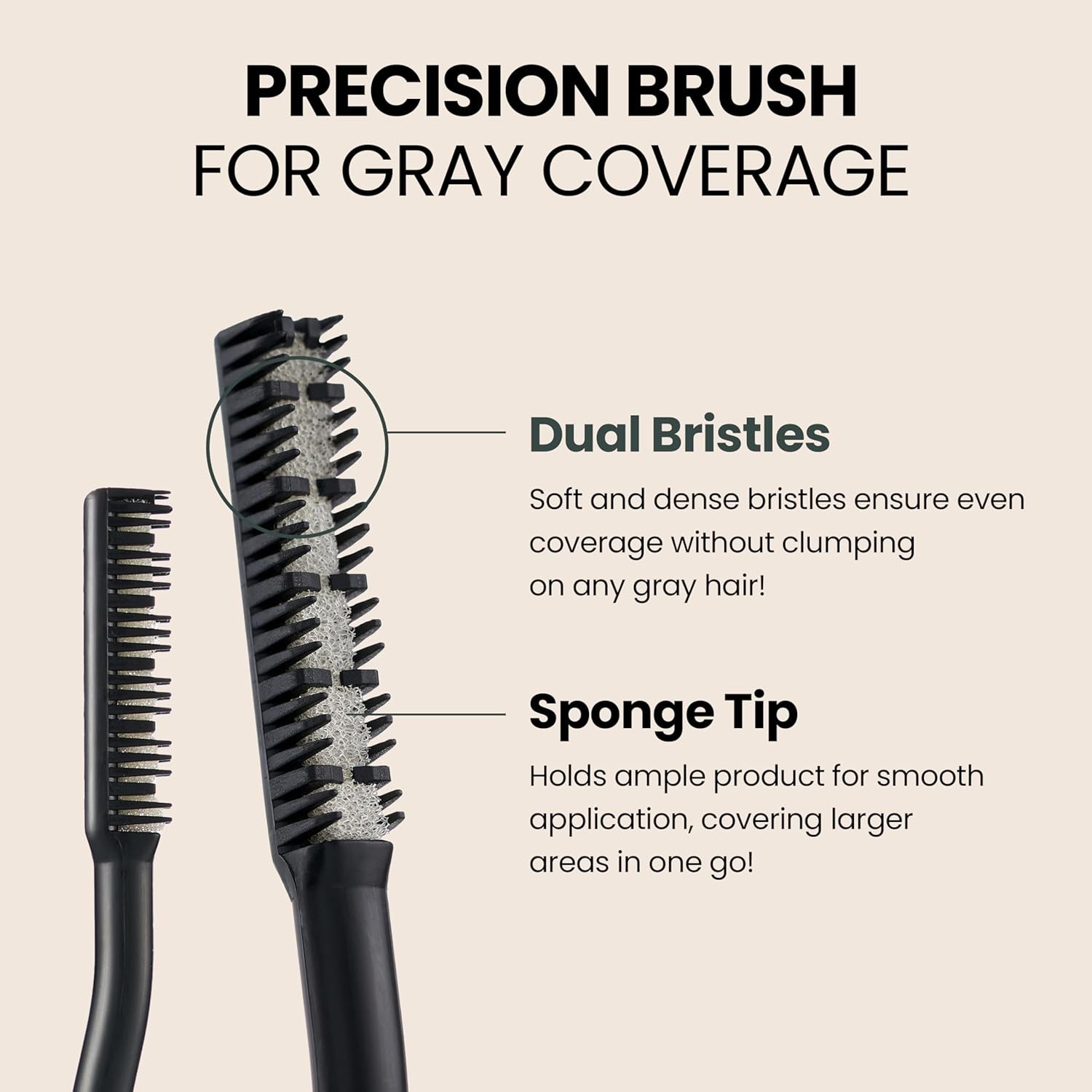 Herb For Men Mustache & Beard Dye (Natural Black) & SEVEN EIGHT Gray Cover Hair 