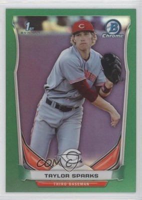 2014 Bowman Draft Chrome Green Refractor 143/150 Taylor Sparks #CDP55 0a1