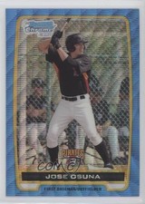 2012 Bowman Chrome Prospects Redemption Refractor Blue Wave Jose Osuna 05fv