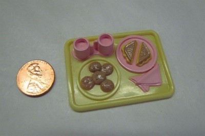Fisher Price Loving Family Dream Dollhouse Sandwich Tray Cookies Drink Food #1