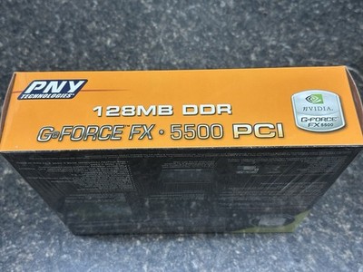 RETRO PNY NVIDIA GeForce FX 5500 (VCGFX55PPB) 128MB DDR SDRAM GPU