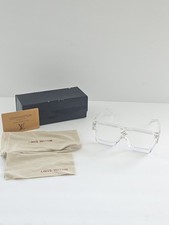 Louis Vuitton Cyclone Women's Oversized Square Sunglasses Transparent Clear