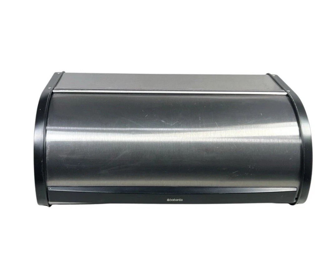 Vintage Brabantia Roll Top Bread Box Chrome Steel Flat Top For Extra Storage
Opens in a new window o