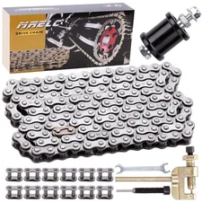 Upgraded 35 Chain 140 Links Mini Bike & Go Kart Chain Tensioner Fit for Coleman 