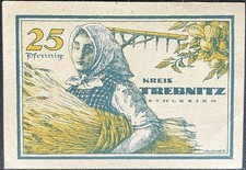 25 Pfennig Trebnitz 1910   Notgeld Gutschein  #16.10.c