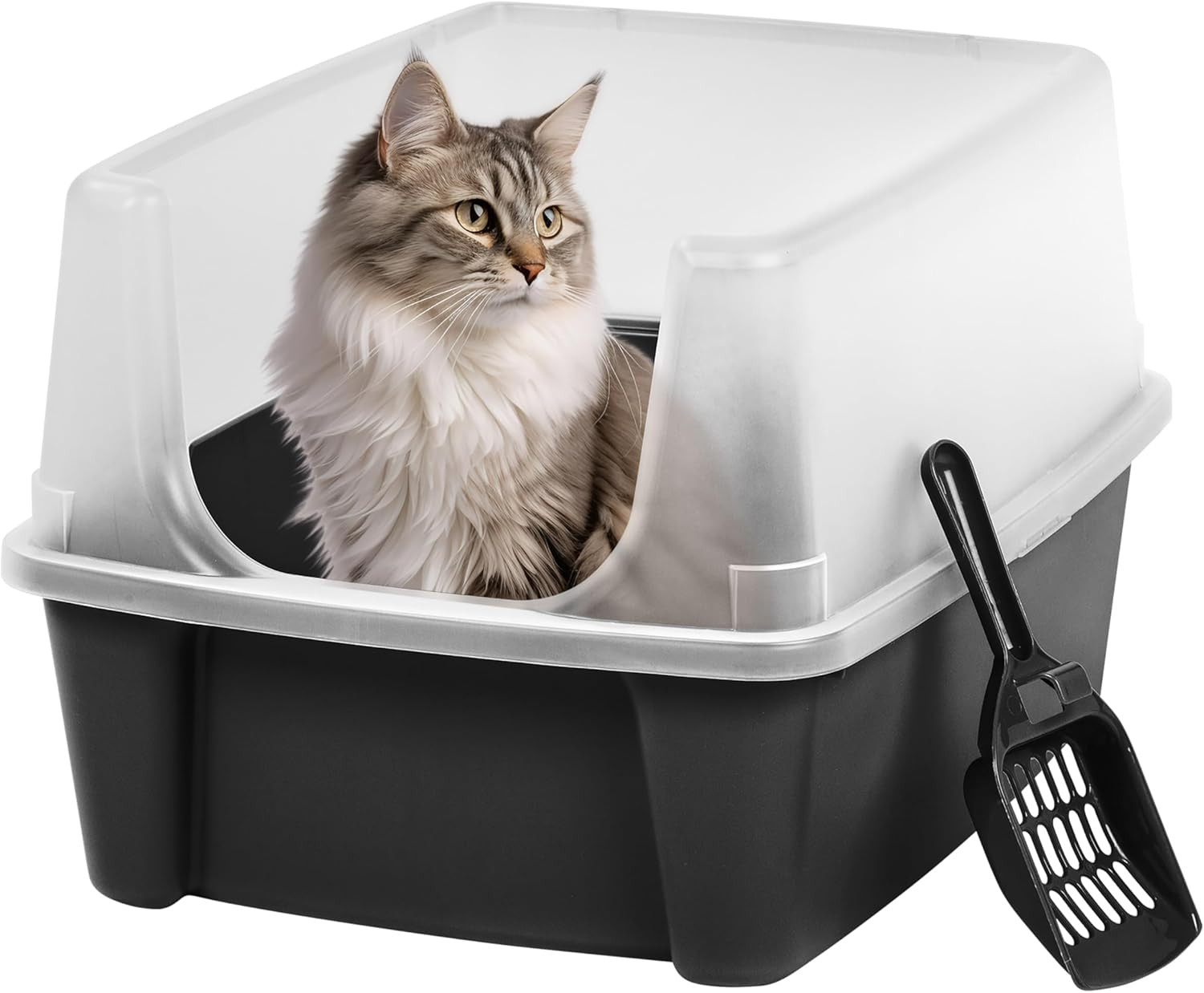 With Scatter Shield And Scoop, Open Top High Sided