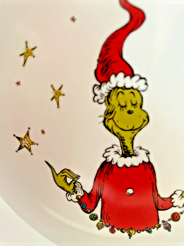 Grinch Pottery Barn Christmas Bowl Disney Holiday gift Seuss Party school kid l - Picture 2 of 13
