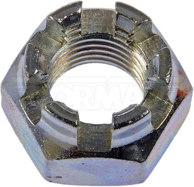 Hex Nut-Castellated-Thread Size 7/16-20, Height 11/16 In.