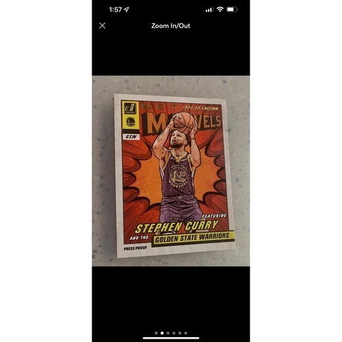 Stephen Curry 2021-22 Donruss Marvel Net Press Pass GOLD - Picture 2 of 6