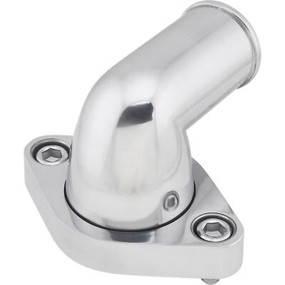 90 Degree Pivoting Aluminum Water Neck, Fits Chevy Small Block