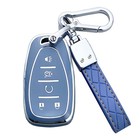Yuebutor Key Fob Cover Case Fit for Chevy Accessories Shell Protector