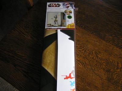 2011 RoomMates Star Wars OBI WAN KENOBI Glow-in-Dark Peel & Stick Wall Decal~NIP