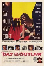 DAY OF THE OUTLAW Movie POSTER 27x40 Robert Ryan Burl Ives Tina Louise Alan