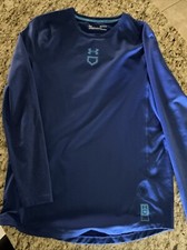 Under Armour Baseball Mens Long Sleeve Coldgear Shirt Medium Royal Blue