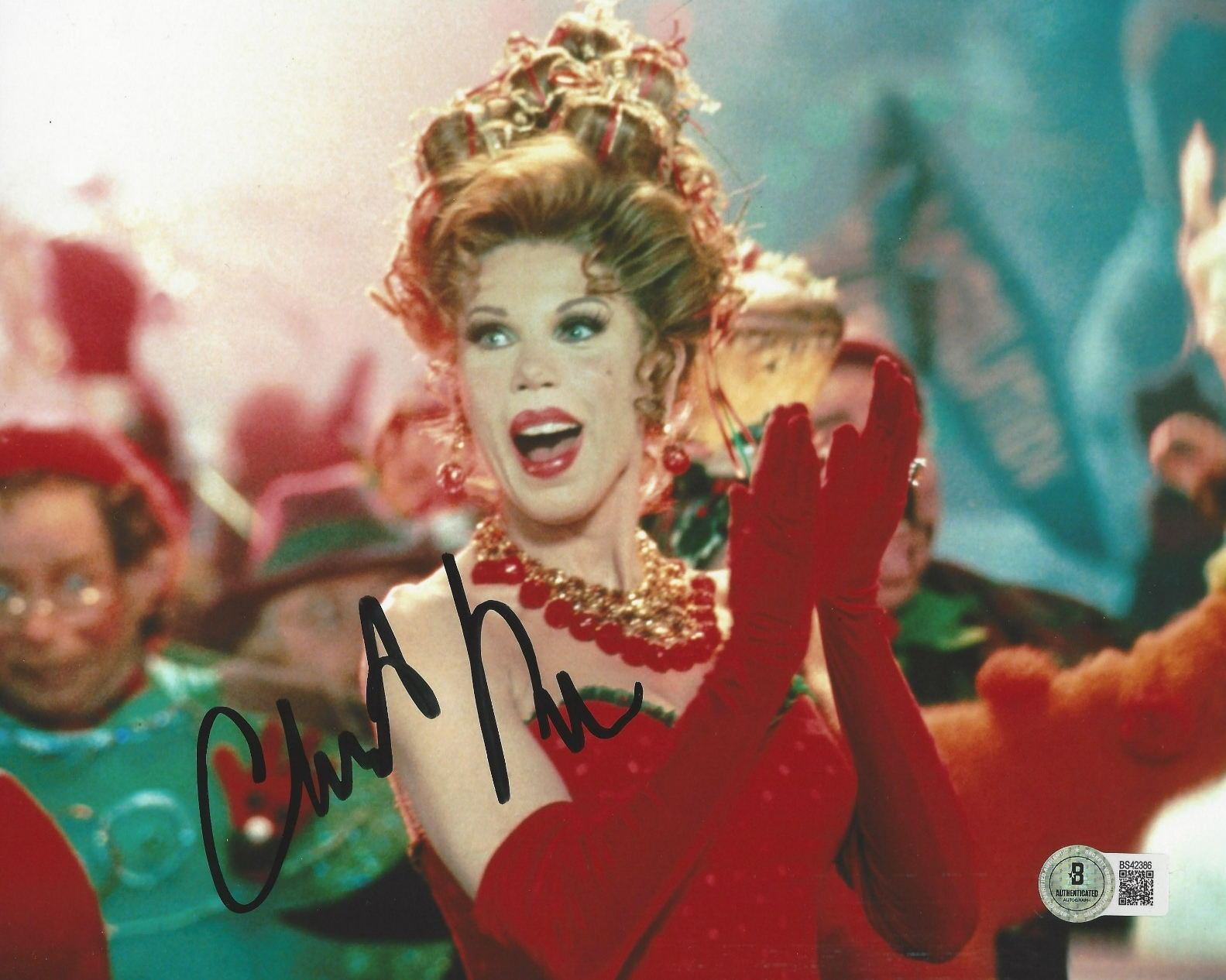 CHRISTINE BARANSKI SIGNED HOW THE GRINCH STOLE CHRISTMAS 8x10 PHOTO BECKETT COA 