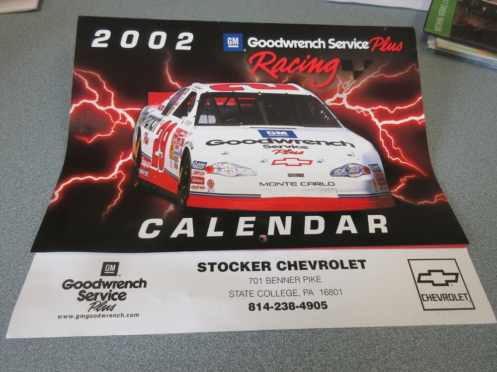 Nice Old Race Car Calendar 2002