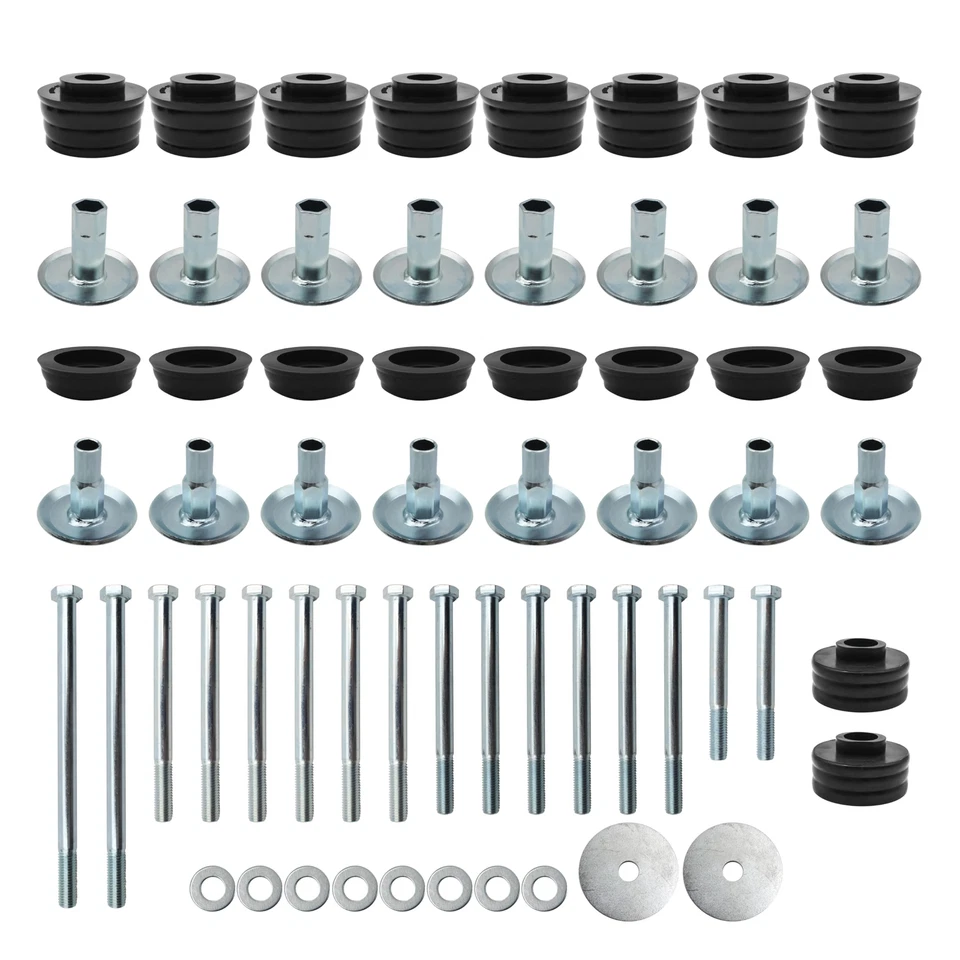 Kit de buje de montaje de cabina de carrocería KF04060BK para Ford F250 F350 Super Duty 2008-16 2/4x2 Foto 4 de 4