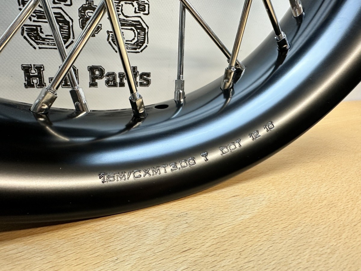 Genuine Harley-Davidson Softail Rear Wheel 16x3 Smooth Rim Black