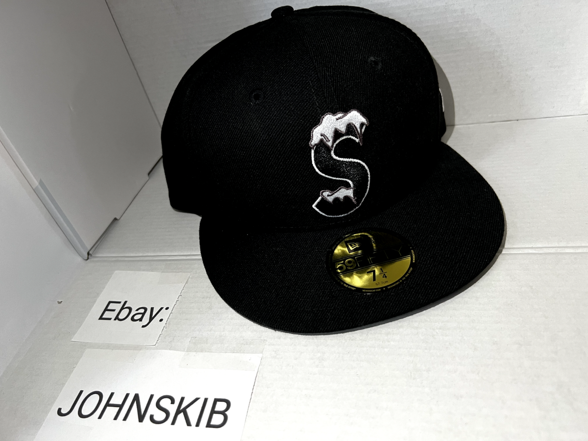 Rare* Supreme S Logo New Era 7 1/4 Black F/W20 Season Brand Rare* Supreme S Logo New Era 7 1/4 Black F/W20 Season Brand