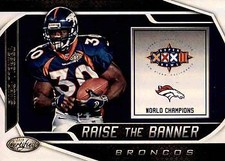 Terrell Davis 2019 Certified Football - Raise the Banner - Denver Broncos