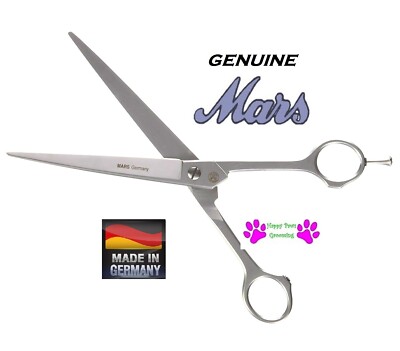MARS PRO PET GROOMING Straight Stainless Steel Nickel Finish