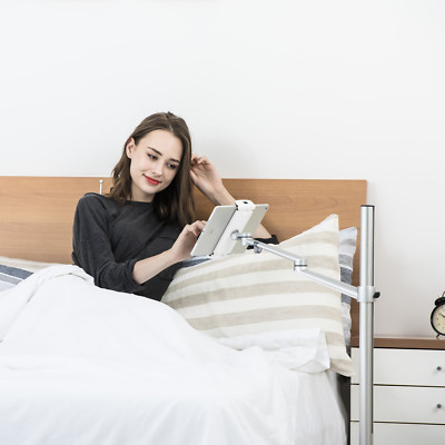 Height adjust lecture netflix bed stand fr IPAD Pro//tablet/MS Surface-Silver