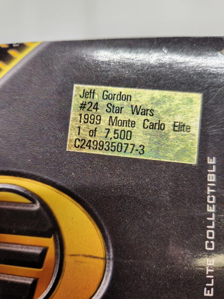 jeff gordon  STAR WARS1  /24 diecast elite - Image 3 of 3