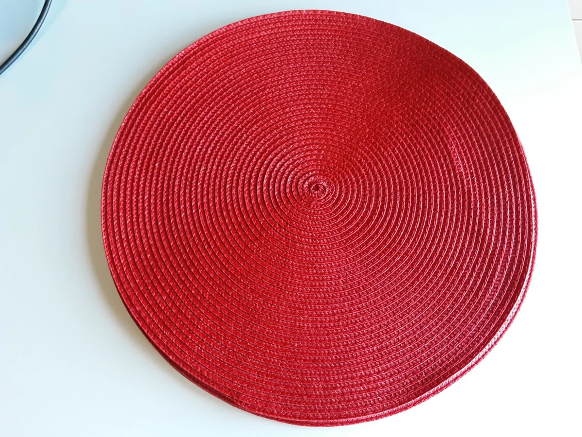 Kohls Round Food Network Placemats Set of 4 Red eBay