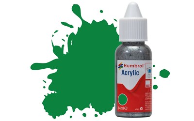Humbrol DB0002 -  No 2 Emerald Green - Acrylic Dropper Bottle 14ml