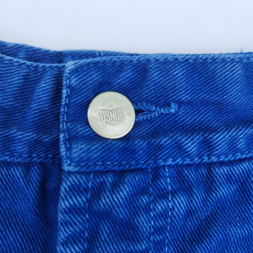 Vintage Bongo High Rise 80s 90s Cuffed Denim Shorts Size 7 Blue 25" Waist - Imagen 4 de 8