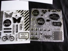 My Acrylix It's Your Day CC1020 Close to my Heart Clear Stamps Bicycle Butterfly