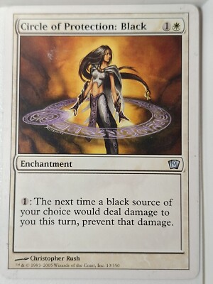 Circle of Protection: Black - 9th Edition Core Set - Magic the Gathering MTG