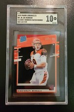 Joe Burrow RC 2020 Donruss Clearly Rated Rookie Red Prizm /199 Panini Chronicles