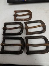 Lot of 5 Antique/Vintage Metal BELT BUCKLES Ready for some Crafty Fun
