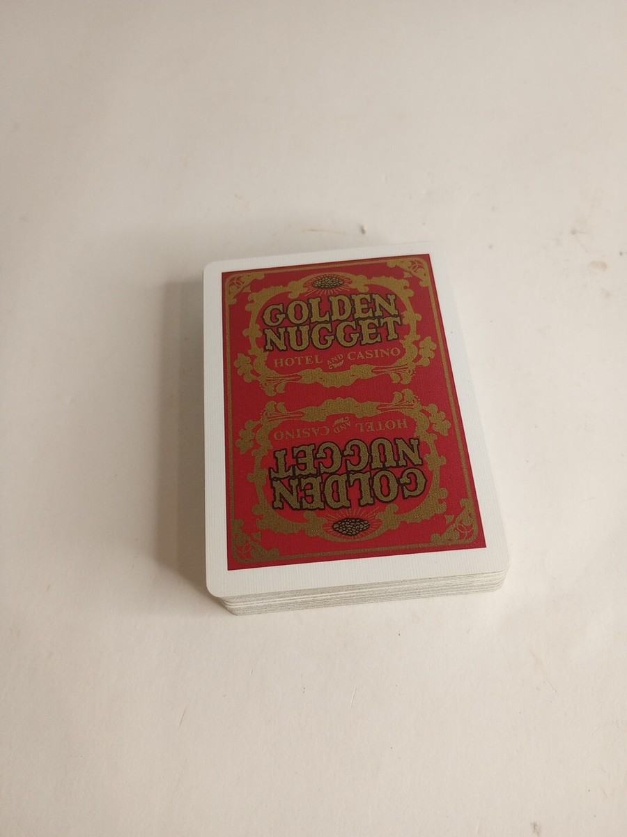 【Vintage】GOLDEN NUGGET RED Golden Nugget Casino Red Playing Cards Complete Deck Gold Seal