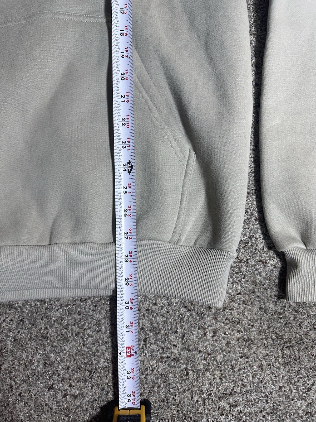 Comfrt Hoodie Sweatshirt Medium Beige Signature Fit Oversized Soft Fleece