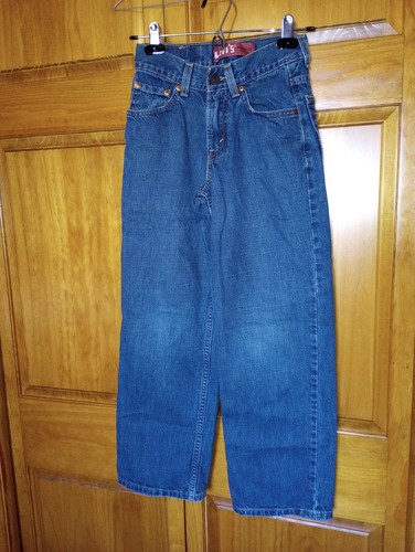 12 in boys size (or girls) Levis SLIM 550 Jeans Relaxed 24 x 26 made in 2010 EUC - Picture 21 of 24