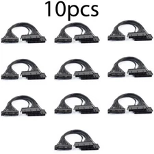 10x Power Supply Splitter Dual PSU Cable Adapter 24Pin 20+4 Pin ATX Motherboard