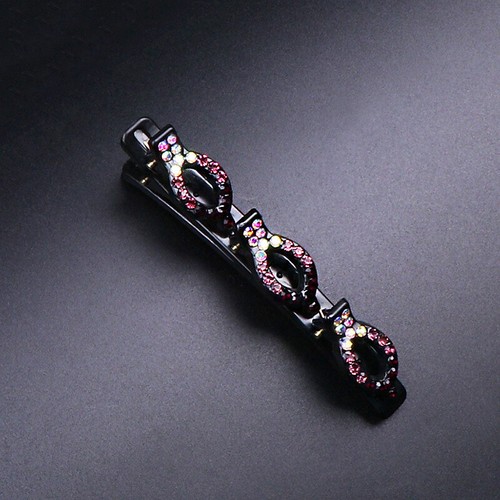 Sparkling Crystal Stone Braided Hair Clips, Double Bangs Hair Clips Braided ∆ - Picture 68 of 71