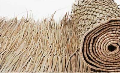 SALE  Mexican Palm Thatch Roll Grass Palm Leaf Thatching 35in x 8 foot