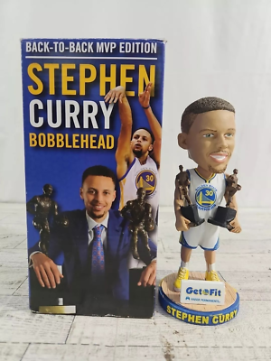 Golden State Warriors 2016 Stephen Curry SGA Bobblehead back-To