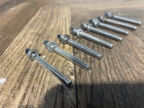 Gretsch Drum Tension Rods 59mm Screws Tom Hardware Accessory Spares x8 #LD97 - Picture 2 of 3