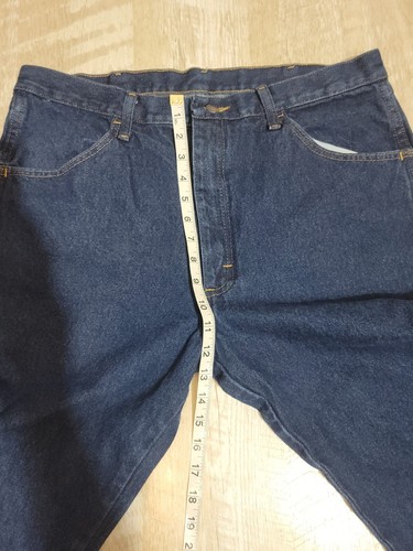 Rustler Men's Jeans Size 36 X 32 Dark Wash Blue Straight Leg - Picture 6 of 8