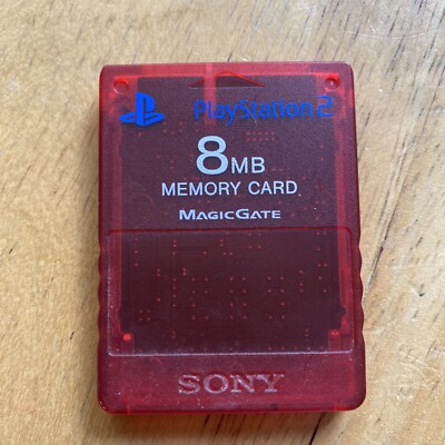 Carte Mémoire 8MB rouge officiel pour console PS2 Playstation 2