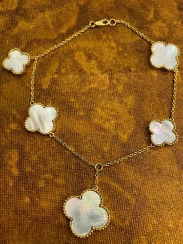 Pulseras de joyería con perlas de oro amarillo de 18 quilates