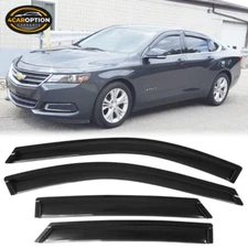 Fits 14-20 Chevy Impala Sedan Window Visors Rain Sun Guard Vent Guard 4Pc Set