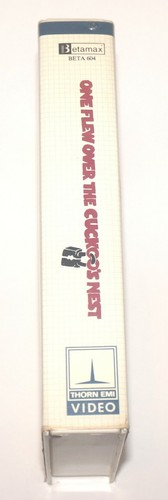 One Flew Over The Cuckoo's Nest Beta Tape (NOT VHS) with Hard Cover (1975) - Picture 4 of 4